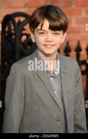 Milo Parker assistant à la première du film britannique de M. Holmes tenue à l'Odeon Cinema Kensington, Londres (crédit obligatoire : DOUG PETERS/ EMPICS Entertainment) Banque D'Images