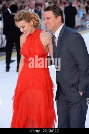 Amber Heard et Channing Tatum participant à la première Magic Mike XXL qui s'est tenue au vue West End, 3 Cranbourn Street, Leicester Square, Londres. Banque D'Images