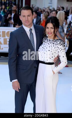 Channing Tatum et sa femme Jenna Dewan assistent à la première Magic Mike XXL qui s'est tenue au vue West End, 3 Cranbourn Street, Leicester Square, Londres. Banque D'Images