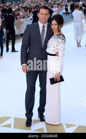 Channing Tatum et sa femme Jenna Dewan assistent à la première Magic Mike XXL qui s'est tenue au vue West End, 3 Cranbourn Street, Leicester Square, Londres. Banque D'Images