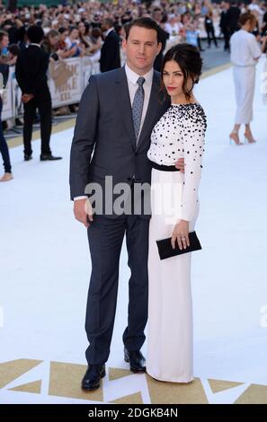 Channing Tatum et sa femme Jenna Dewan assistent à la première Magic Mike XXL qui s'est tenue au vue West End, 3 Cranbourn Street, Leicester Square, Londres. Banque D'Images