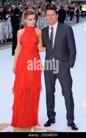 Amber Heard et Channing Tatum participant à la première Magic Mike XXL qui s'est tenue au vue West End, 3 Cranbourn Street, Leicester Square, Londres. Banque D'Images