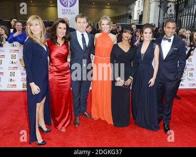 Kate Garraway, Susanna Reid, Ben Shephard, Charlotte Hawkins, Ranvir Singh, Laura Tobin et Sean Fletcher arrivent pour les Pride of Britain Awards 2015, à Grosvenor House, Park Lane, Londres. Crédit photo à lire : Doug Peters/ EMPICS Entertainment Banque D'Images