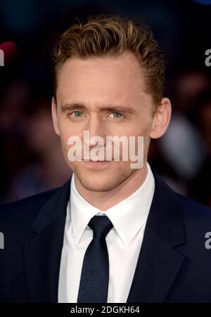 Tom Hiddleston arrivée au BFI London film Festival Gala Premiere de High Rise, Odeon Cinema, Leicester Square, London photo Credit devrait lire Doug Peters/EMPICS Entertainment Banque D'Images