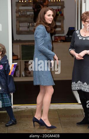 La duchesse de Cambridge ouvre la nouvelle boutique de l'hôpital pour enfants East Anglian à Holt, Norfolk. Banque D'Images