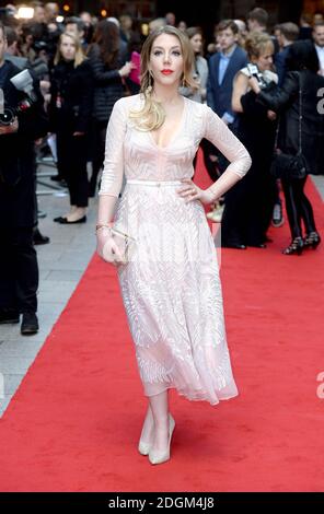 Katherine Ryan assiste aux Jameson Empire film Awards 2016 qui se tiennent à Grosvenor House, sur Park Lane, Londres. Crédit photo à lire : Doug Peters/ EMPICS Entertainment Banque D'Images