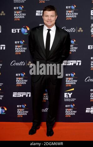 Brian O'Driscoll arrive aux BT Sport Industry Awards 2016, Battersea Park, Londres. Jeudi 28 avril 2016. Crédit photo Doug Peters EMPICS Entertainment Banque D'Images