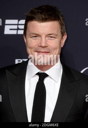 Brian O'Driscoll arrive aux BT Sport Industry Awards 2016, Battersea Park, Londres. Jeudi 28 avril 2016. Crédit photo Doug Peters EMPICS Entertainment Banque D'Images