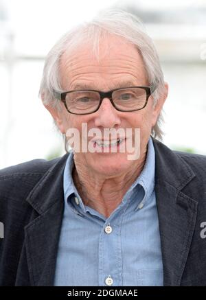 Ken Loach assistant à la photo I, Daniel Blake, qui s'est tenue au Palais de Festival. Partie du 69e Festival de Cannes en France. Banque D'Images