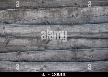 Image plein cadre d'un arrière-plan rustique en bois gris avec lignes horizontales avec espace pour la copie Banque D'Images
