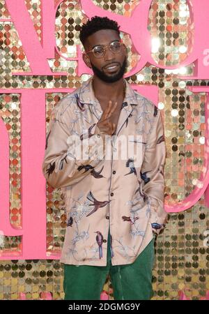 Tinée Tempah assistant à la première absolument fabuleuse du monde du film qui s'est tenue au cinéma Odeon à Leicester Square, Londres Banque D'Images