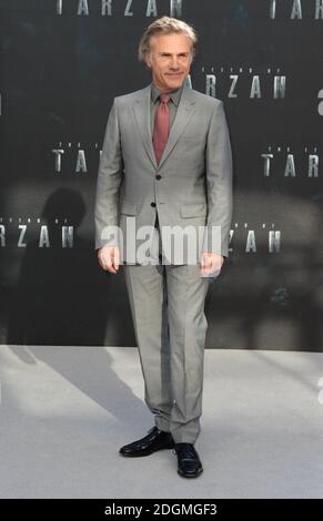 Christoph Waltz participant à la Légende de Tarzan première européenne tenue à l'Odeon Leicester Square, Londres photo Credit devrait lire Doug Peters/ EMPICS Entertainment Banque D'Images