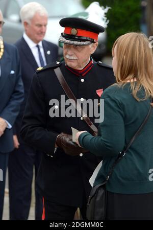 Vice-Lord le lieutenant Jonathan Douglas-Hughes est tombé lors d'une visite à l'académie des stewards avec Heads Together, Harlow, Essex. Le crédit photo devrait se lire: Doug Peters/EMPICS Entertainment Banque D'Images