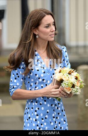 La duchesse de Cambridge visite la stewards academy avec Heads Together, Harlow, Essex. Le crédit photo devrait se lire: Doug Peters/EMPICS Entertainment Banque D'Images