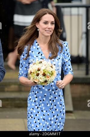 La duchesse de Cambridge visite la stewards academy avec Heads Together, Harlow, Essex. Le crédit photo devrait se lire: Doug Peters/EMPICS Entertainment Banque D'Images