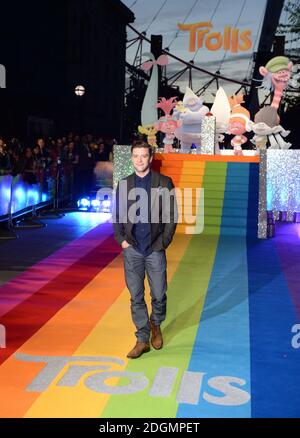 Justin Timberlake participant à l'événement spécial Trolls au Coca Cola London Eye on the River Thames à Londres. Date de la photo : jeudi 28 septembre 2016. Le crédit photo devrait se lire comme suit : Doug Peters/ EMPICS Entertainment. Banque D'Images