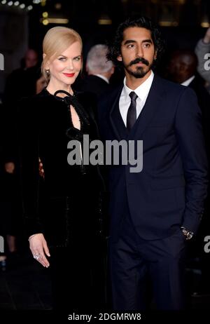 Nicole Kidman et Dev Patel participant à la projection American Express Gala de 'Lion' pendant le BFI London film Festival à Odeon Leciester Square. Banque D'Images