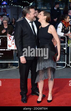 Guy Garvey et Rachael Stirling assistent à leur première la plus raffinée, dans le cadre du Festival du film de Londres, qui s'est tenu à l'Odeon Leicester Square, Londres. Date de la photo: Jeudi 13 octobre 2016. Le crédit photo devrait se lire comme suit : Doug Peters/ EMPICS Entertainment. Banque D'Images