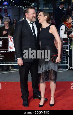 Guy Garvey et Rachael Stirling assistent à leur première la plus raffinée, dans le cadre du Festival du film de Londres, qui s'est tenu à l'Odeon Leicester Square, Londres. Date de la photo: Jeudi 13 octobre 2016. Le crédit photo devrait se lire comme suit : Doug Peters/ EMPICS Entertainment. Banque D'Images