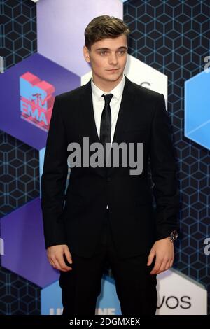 Martin Garrix assistant aux MTV Europe Music Awards 2016 à la Rotterdam Ahoy Arena, Rotterdam, pays-Bas Banque D'Images