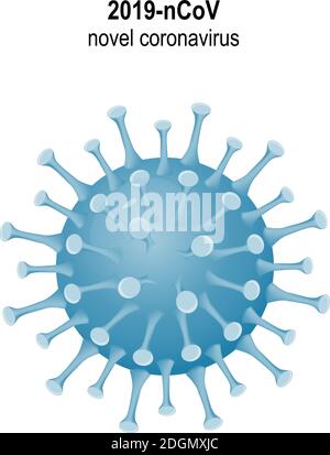 COVID-19. Icône, symbole ou unité du virus Corona. Alerte mondiale en cas de pandémie du coronavirus. 2019-nCoV maladie respiratoire aiguë Illustration de Vecteur