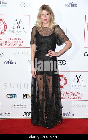 Emma Greenwell arrive au London film Critses Circle Awards 2017, The May Fair Hotel, Londres. Banque D'Images