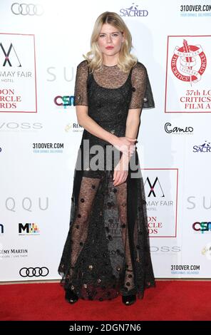 Emma Greenwell arrive au London film Critses Circle Awards 2017, The May Fair Hotel, Londres. Banque D'Images