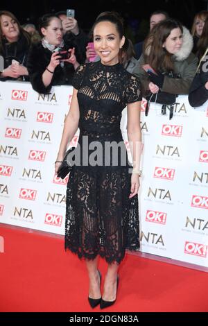 Myleene Klass participant aux National Television Awards 2017 qui se tiennent à l'O2, Londres. Le crédit photo devrait se lire comme suit : Doug Peters/EMPICS Entertainment Banque D'Images