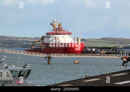 Holyhead port est un important port maritime irlandais desservant l'Irlande et Anglesey sur l'île d'Anglesey au nord du pays de Galles crédit: Mike Clarke/ Alamy stock photos Banque D'Images