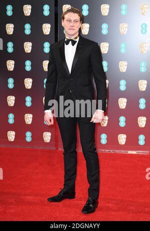 George MacKay participant aux Prix du film de l'EE British Academy qui se tiennent au Royal Albert Hall, à Kensington Gore, à Kensington, à Londres. Date de la photo: Dimanche 12 février 2017. Le crédit photo devrait se lire comme suit : Doug Peters/ EMPICS Entertainment Banque D'Images