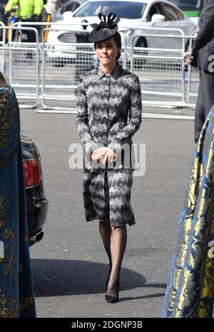 La duchesse de Cambridge assister à un Service de l'espoir à L'abbaye de Westminster à Londres suite à l'attaque terroriste contre Westminster Pont et le Palais de Westminster Banque D'Images