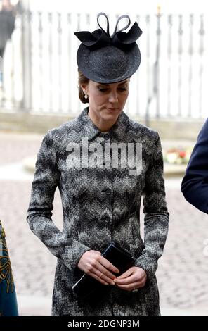 La duchesse de Cambridge assister à un Service de l'espoir à L'abbaye de Westminster à Londres suite à l'attaque terroriste contre Westminster Pont et le Palais de Westminster Banque D'Images
