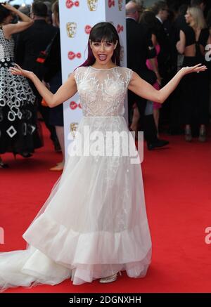 Roxanne Pallett assiste aux prix de télévision de la Virgin TV British Academy (BAFTA) qui se tiennent au Royal Festival Hall, Southbank, Londres. Le crédit photo devrait se lire comme suit : Doug Peters/ EMPICS Entertainment Banque D'Images