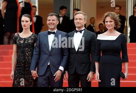 Marine Vacth, François Ozon, Jeremie Renier et Jacqueline Bisset participant à la première du Double Lover lors du 70e Festival de Cannes en France. Le crédit photo devrait se lire comme suit : Doug Peters/EMPICS Entertainment Banque D'Images