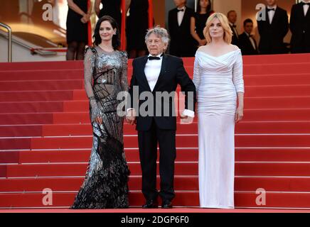 EVA Green, Roman Polanski et sa femme Emmanuelle Seigner assistent à la photo de la première de True Story, dans le cadre du 70e Festival de Cannes Banque D'Images