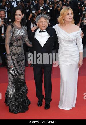 EVA Green, Roman Polanski et sa femme Emmanuelle Seigner assistent à la photo de la première de True Story, dans le cadre du 70e Festival de Cannes Banque D'Images