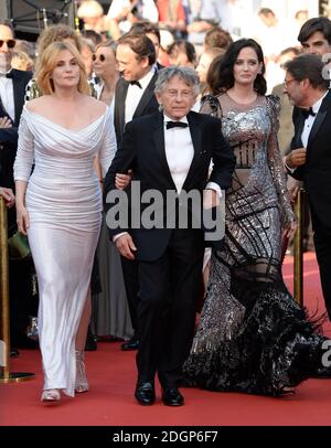 EVA Green, Roman Polanski et sa femme Emmanuelle Seigner assistent à la photo de la première de True Story, dans le cadre du 70e Festival de Cannes Banque D'Images