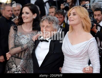 EVA Green, Roman Polanski et sa femme Emmanuelle Seigner assistent à la photo de la première de True Story, dans le cadre du 70e Festival de Cannes Banque D'Images