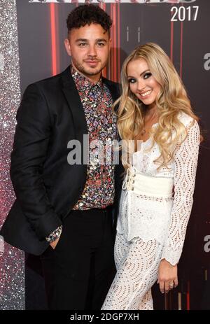 Adam Thomas et Caroline Daly assistent aux British SOAP Awards 2017, qui se tiennent au Lowry Theatre, à Salford, Manchester. Photo le droit d'auteur devrait lire Doug Peters/EMPICS Entertainment Banque D'Images