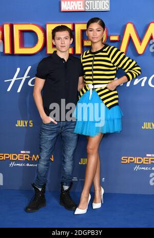Tom Holland et Zendaya Coleman assistent à The Spider-Man: Homecoming Photocall tenu au Ham Yard Hotel, Londres. Date de la photo: Jeudi 15 juin 2017. Le crédit photo devrait se lire comme suit : Doug Peters/EMPICS Entertainment Banque D'Images