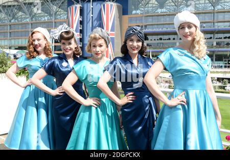 The Tootsie Rollers pendant la deuxième journée de Royal Ascot à l'hippodrome d'Ascot, Londres Banque D'Images