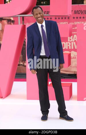 CJ Jones assiste à la première de Baby Driver qui s'est tenue à Cineworld à Leicester Square, Londres Banque D'Images