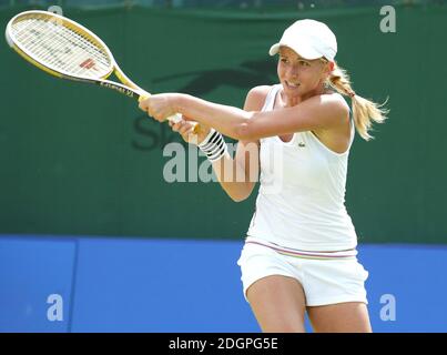 Tatiana Golovin au tournoi de tennis féminin DFS Classic, Edgbaston, Birmingham. Doug Peters/allactiondigital.com Banque D'Images