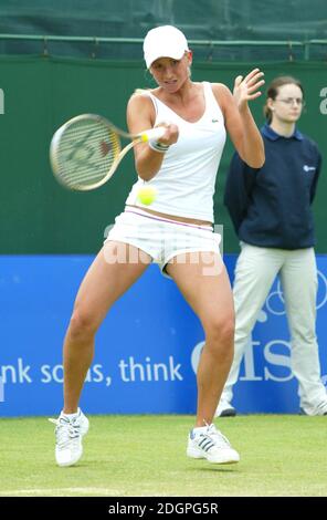 Tatiana Golovin au tournoi de tennis féminin DFS Classic, Edgbaston, Birmingham. Doug Peters/allactiondigital.com Banque D'Images