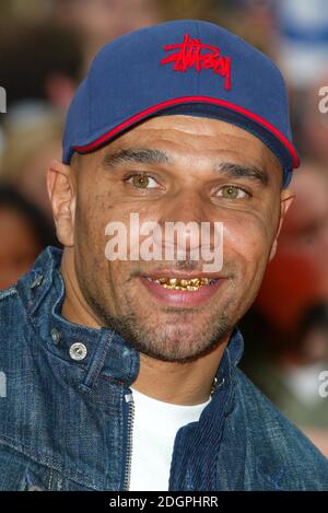 Goldie assistant à la première britannique de Garfield à Leicester Square, Londres. Doug Peters/allactiondigital.com Banque D'Images