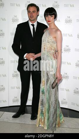 Jamie Theakston et Erin O Connor assistent aux British Fashion Awards au Victoria and Albert Museum de Londres. Â©D.Peters/allactiondigital.com Banque D'Images