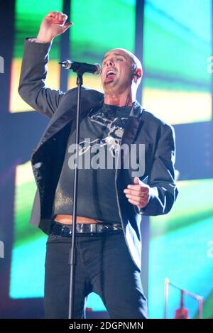 Frankie se rend à Hollywood pour le concert produit par Trevor Horn, en aide à Princes Trust, Wembley Arena, Londres. Doug Peters/allactiondigital.com Banque D'Images