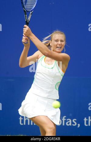 Maria Sharapova remporte son deuxième match au tournoi de tennis classique DFS, le Edgbaston Priory Club, Birmingham. Doug Peters/allactiondigital.com Banque D'Images