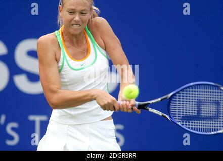 Maria Sharapova remporte son deuxième match au tournoi de tennis classique DFS, le Edgbaston Priory Club, Birmingham. Doug Peters/allactiondigital.com Banque D'Images