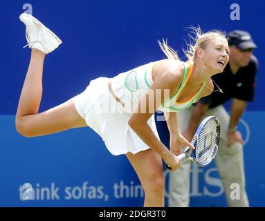 Maria Sharapova remporte son deuxième match au tournoi de tennis classique DFS, le Edgbaston Priory Club, Birmingham. Doug Peters/allactiondigital.com Banque D'Images